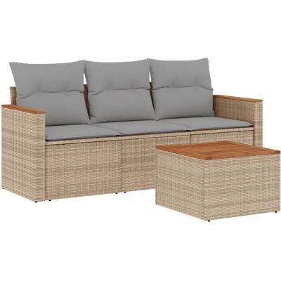 Conjunto de Móveis de Exterior VidaXL - Bege, Modular, Armazenamento Impermeável Conjunto de Móveis de Exterior VidaXL - Bege, Modular, Armazenamento Impermeável