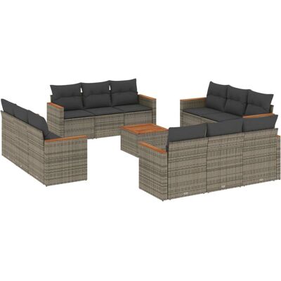 vidaXL 13-Teiliges Gartensofa-Set - Outdoor-Möbel vidaXL 13-Teiliges Gartensofa-Set - Outdoor-Möbel