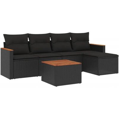 vidaXL Gartenmöbel Set - Schwarz - 5 Teile vidaXL Gartenmöbel Set - Schwarz - 5 Teile