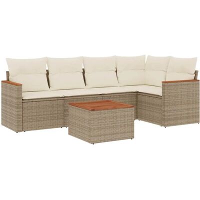 VidaXL Gartenmöbel-Set - Beige, Modular, Wetterfest VidaXL Gartenmöbel-Set - Beige, Modular, Wetterfest