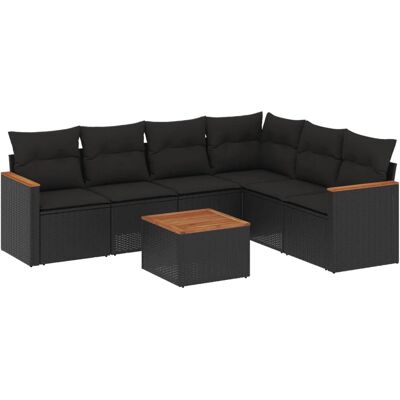 vidaXL Gartenmöbel-Set - Langlebiger Resin Rattan, Wasserfester Stauraum, Modular vidaXL Gartenmöbel-Set - Langlebiger Resin Rattan, Wasserfester Stauraum, Modular