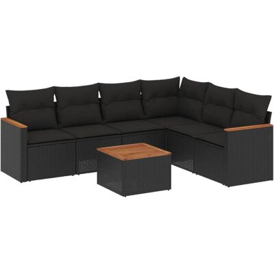 vidaXL Gartenmöbel-Set - Wetterfester Rattan - Modulares Design vidaXL Gartenmöbel-Set - Wetterfester Rattan - Modulares Design