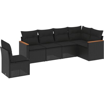 vidaXL Gartenmöbel-Set - Langlebiges PE-Rattan - Tisch, Stühle & Kissen vidaXL Gartenmöbel-Set - Langlebiges PE-Rattan - Tisch, Stühle & Kissen