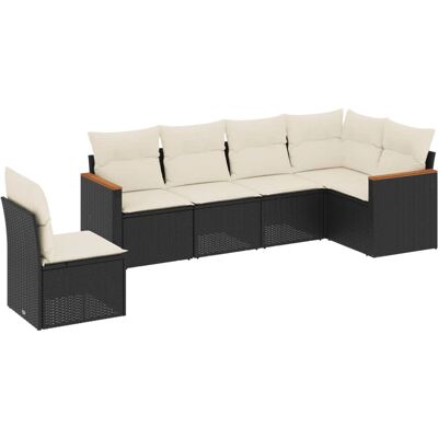 vidaXL Gartenmöbel-Set - Langlebiges Poly Rattan, Modular, 7-teilig vidaXL Gartenmöbel-Set - Langlebiges Poly Rattan, Modular, 7-teilig