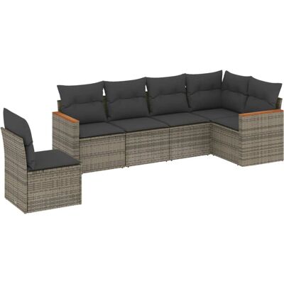 vidaXL Gartenmöbel-Set - Wetterfester Rattan - 7-teilig vidaXL Gartenmöbel-Set - Wetterfester Rattan - 7-teilig