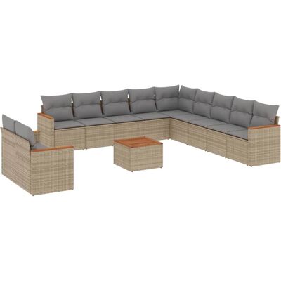 vidaXL Gartenmöbel Set - Modular Sofagruppe Beige vidaXL Gartenmöbel Set - Modular Sofagruppe Beige