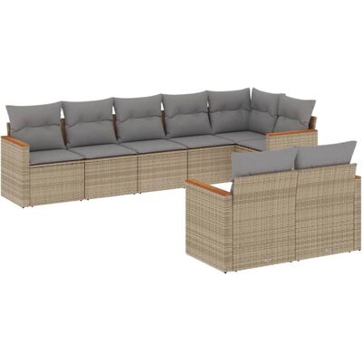 vidaXL Gartenmöbel-Set - Beige, Modular, UV-beständig vidaXL Gartenmöbel-Set - Beige, Modular, UV-beständig