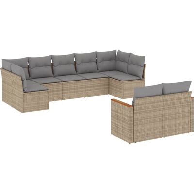 vidaXL 10-delige tuinset met banken en kussens - Outdoor Furniture Set vidaXL 10-delige tuinset met banken en kussens - Outdoor Furniture Set