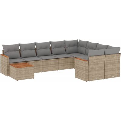 Conjunto de Muebles de Jardín VidaXL - Ratán PE Durable, Capacidad 110kg Conjunto de Muebles de Jardín VidaXL - Ratán PE Durable, Capacidad 110kg