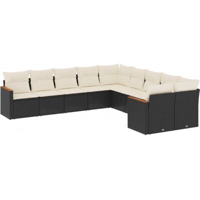 vidaXL Gartenset - Wetterfeste Rattan, modulär, mit Kissen vidaXL Gartenset - Wetterfeste Rattan, modulär, mit Kissen