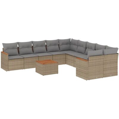 VidaXL Gartenmöbel-Set - Wetterfestes PE-Rattan - Modular VidaXL Gartenmöbel-Set - Wetterfestes PE-Rattan - Modular