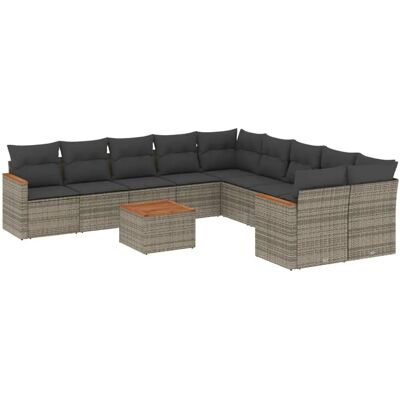 vidaXL 11-Teilig Gartensofa-Set - Outdoormöbel vidaXL 11-Teilig Gartensofa-Set - Outdoormöbel