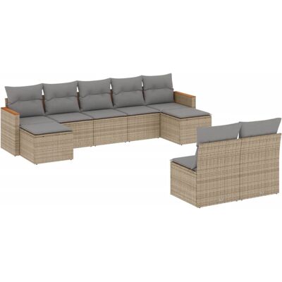 VidaXL Gartenmöbel-Set - Langlebige wetterfeste Terrasscouch VidaXL Gartenmöbel-Set - Langlebige wetterfeste Terrasscouch