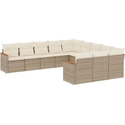 VidaXL Modell 3258838 Gartemöbel-Set - Modular, UV-beständig, Beige VidaXL Modell 3258838 Gartemöbel-Set - Modular, UV-beständig, Beige