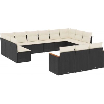 VidaXL Gartenset - Langlebiger Synthetischer Rattan - Kissen Inklusive - Modulares Design - UV-Beständig VidaXL Gartenset - Langlebiger Synthetischer Rattan - Kissen Inklusive - Modulares Design - UV-Beständig