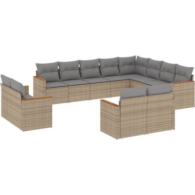 VidaXL Gartenmöbel-Set - Beige, Modular, UV-beständig VidaXL Gartenmöbel-Set - Beige, Modular, UV-beständig