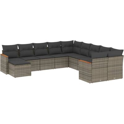 vidaXL Beiges Outdoor-Möbelset - Modulare Gartencouch vidaXL Beiges Outdoor-Möbelset - Modulare Gartencouch