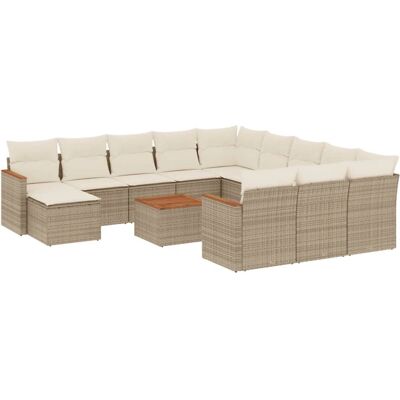 VidaXL Gartenset - Beige, Modular, Wasserdicht, Aufbewahrung VidaXL Gartenset - Beige, Modular, Wasserdicht, Aufbewahrung