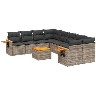 VidaXL Gartenmöbel-Set - Grau - Garten, Terrasse, Balkon - Langlebig, UV-beständig VidaXL Gartenmöbel-Set - Grau - Garten, Terrasse, Balkon - Langlebig, UV-beständig