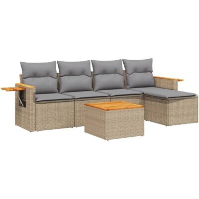 VidaXL Gartenmöbel-Set - Beige, Modular, UV-beständig VidaXL Gartenmöbel-Set - Beige, Modular, UV-beständig
