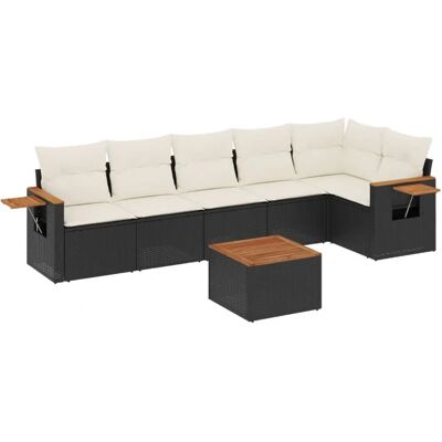 vidaXL Gartenmöbel-Set - Beige, 3-teilig, modulär vidaXL Gartenmöbel-Set - Beige, 3-teilig, modulär