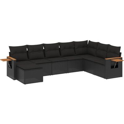 vidaXL Outdoor Möbelset - Schwarz - Modular, UV-beständig vidaXL Outdoor Möbelset - Schwarz - Modular, UV-beständig