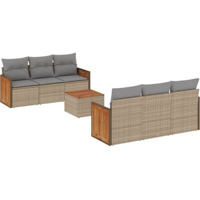 VidaXL Outdoor-Möbelset - Modularer Gartensofa & Tisch VidaXL Outdoor-Möbelset - Modularer Gartensofa & Tisch
