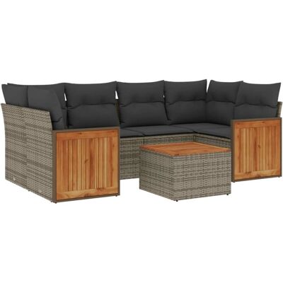 vidaXL Gartenset - Langlebiges PE Rattan, Modulares Design vidaXL Gartenset - Langlebiges PE Rattan, Modulares Design