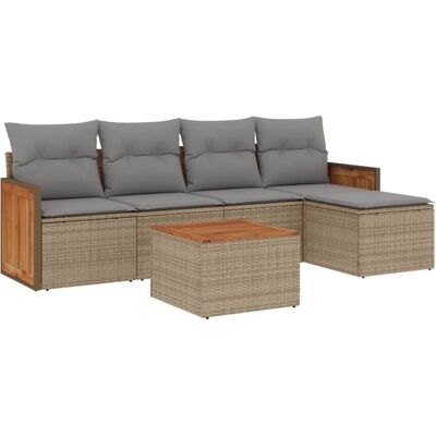vidaXL Gartenset - Beige & Modulares Design vidaXL Gartenset - Beige & Modulares Design