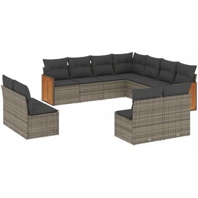 VidaXL Gartenmöbel-Set - Beige, Modular, Wetterfest - Gartenset VidaXL Gartenmöbel-Set - Beige, Modular, Wetterfest - Gartenset