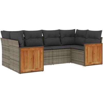 VidaXL Gartenset - Grau, Modular, Witterungsbeständig VidaXL Gartenset - Grau, Modular, Witterungsbeständig