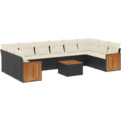 Ensemble de Mobilier d'Extérieur VidaXL - Poly Rotin Durable - Résistant aux UV - Publicité Ensemble de Mobilier d'Extérieur VidaXL - Poly Rotin Durable - Résistant aux UV - Publicité