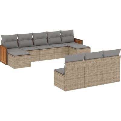 VidaXL Gartenmöbel-Set - Beige, Modular, UV-beständig VidaXL Gartenmöbel-Set - Beige, Modular, UV-beständig