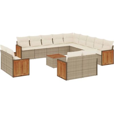 VidaXL Gartenmöbel-Set - Beige, Modular, UV-beständig VidaXL Gartenmöbel-Set - Beige, Modular, UV-beständig