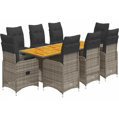 vidaXL 9-tlg. Garten-Bistro-Set mit Kissen - Gartenmöbel vidaXL 9-tlg. Garten-Bistro-Set mit Kissen - Gartenmöbel