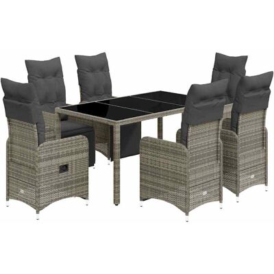 VidaXL Gartenmöbel-Set - 7-tlg. Grau VidaXL Gartenmöbel-Set - 7-tlg. Grau