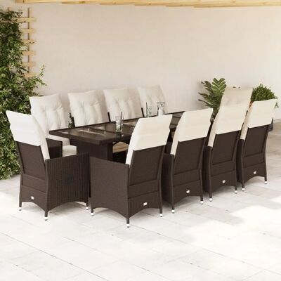 Vidaxl Gartenset mit Tisch und Stühlen - Braun Vidaxl Gartenset mit Tisch und Stühlen - Braun