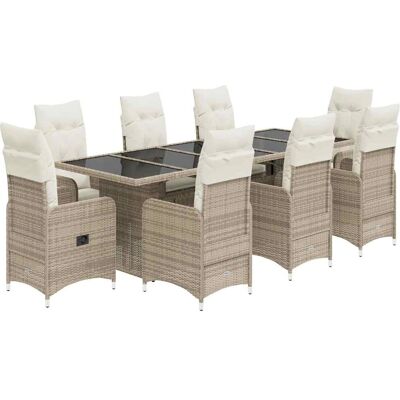 Vidaxl Beiges Garten-Set - 5 Teile mit Kissen Vidaxl Beiges Garten-Set - 5 Teile mit Kissen
