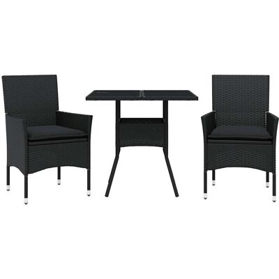 Conjunto de Muebles de Exterior VidaXL - Rattán PE Duradero, 3 Piezas Conjunto de Muebles de Exterior VidaXL - Rattán PE Duradero, 3 Piezas