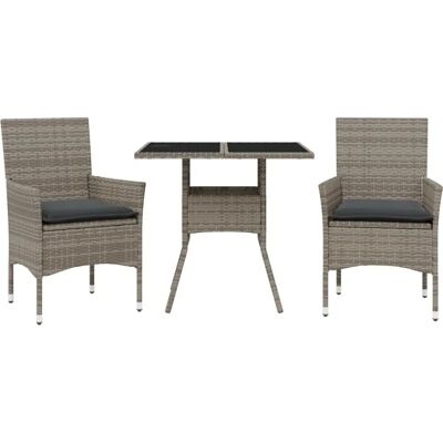 VidaXL Gartenmöbel-Set - Langlebiges Poly Rattan, 2 Plätze VidaXL Gartenmöbel-Set - Langlebiges Poly Rattan, 2 Plätze