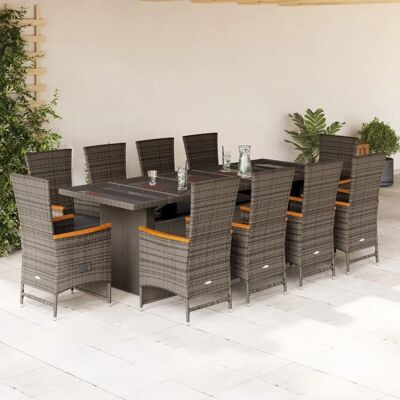 vidaXL Gartentisch- und Stuhlset mit Kissen - Gartenmöbel vidaXL Gartentisch- und Stuhlset mit Kissen - Gartenmöbel