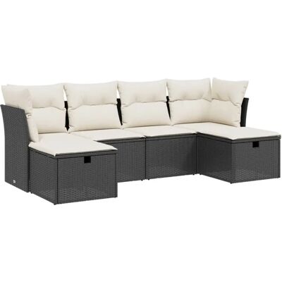 vidaXL Gartensofa-Set - Langlebiger Poly Rattan - Modular vidaXL Gartensofa-Set - Langlebiger Poly Rattan - Modular