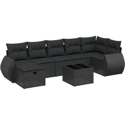 VidaXL Gartenset - Schwarz - 7-tlg VidaXL Gartenset - Schwarz - 7-tlg