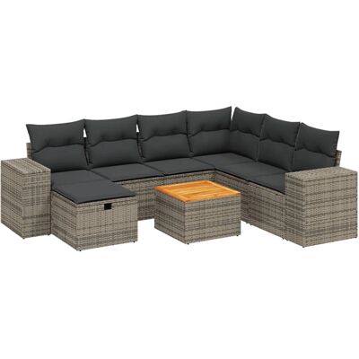 VidaXL Gartenset - Grau, Modular, Langlebig VidaXL Gartenset - Grau, Modular, Langlebig
