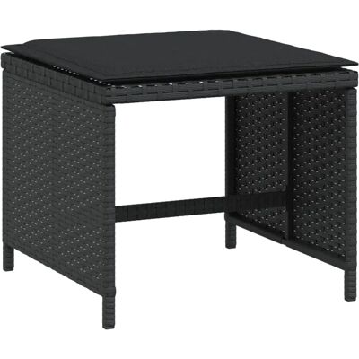 vidaXL Gartenshocker - Langlebiges PE Rattan, 4 Stk. vidaXL Gartenshocker - Langlebiges PE Rattan, 4 Stk.