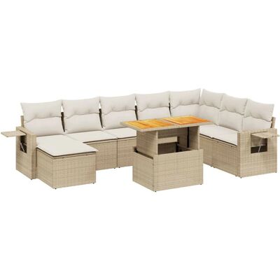 vidaXL Gartenmöbel-Set - Langlebiges PE-Rattan, Verstellbarer Tisch, Modulares Design vidaXL Gartenmöbel-Set - Langlebiges PE-Rattan, Verstellbarer Tisch, Modulares Design