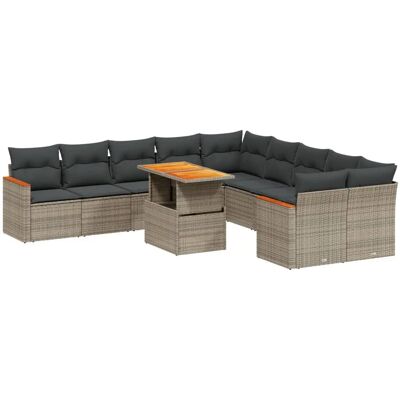 VidaXL Outdoor Möbelset - Grau - Gartensofagruppe VidaXL Outdoor Möbelset - Grau - Gartensofagruppe