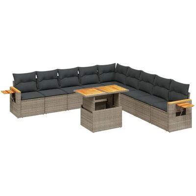 vidaXL Gartenset - Modular, Verstellbar, Grau vidaXL Gartenset - Modular, Verstellbar, Grau