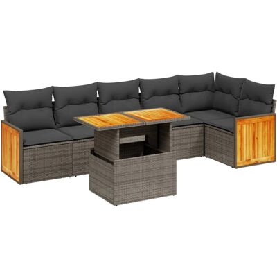 VidaXL Gartenmöbel-Set - Modularer Terrass - Gartensofa VidaXL Gartenmöbel-Set - Modularer Terrass - Gartensofa