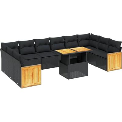 VidaXL Gartenset - Modular, Verstellbar, Schwarz - Gartenmöbel VidaXL Gartenset - Modular, Verstellbar, Schwarz - Gartenmöbel